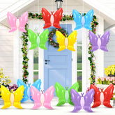Realspring butterfly spring inflatable red edition for outdoor decor and festive garden flair.