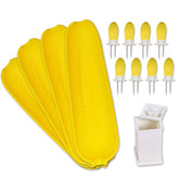RECOIL corn cob holders with twin prongs for safe, clean eating.