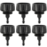 RedChili 6-pack 1/4-inch to 3/4-inch adapter connects hose to drip tubing.