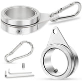 REERON 1-inch flag pole rings with 360° swivel for smooth rotation