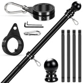 REERON 5ft stainless steel flag pole ready for durable outdoor display.