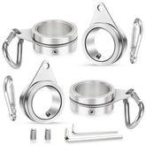 REERON flag pole rings with a 360-degree swivel for smooth rotation.