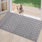 REFETONE indoor doormat absorbs moisture and traps dirt at the threshold.