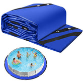 REGMICS round pool liner pad with grommets for secure anchoring in outdoor pools