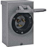 Reliance Controls PB50 outdoor 50-Amp power inlet box with weatherproof NEMA 3R design