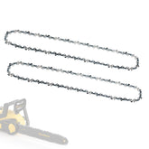 ReliaRoads 16-inch chain for saws, two-pack, ready for faster wood cutting.