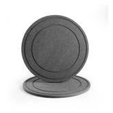 Relime 8-inch saucer dries quickly under a pot, protecting surfaces.