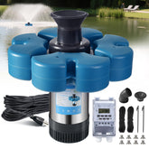 RELIY pond fountain aerator pump in action delivering strong circulation for oxygenation.
