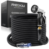 Relxitl garden hose 50ft showing ultra-lightweight, flexible performance for swift outdoor watering.