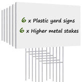 Remiawy blank yard sign 17x12 inches, easy-to-read for open houses and yard sales.