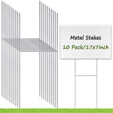 REMIAWY yard sign stakes 17x7 inch provide sturdy ground support for corrugated signs.