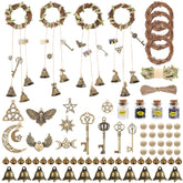 RENEMEGO Witch Bells kit contents displayed for door decor and DIY projects.