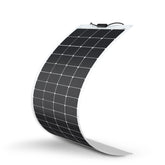 Renogy 200W flexible panel on curved surface powering marine systems