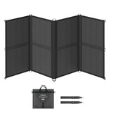 Renogy 200W foldable solar blanket in eight-fold design for compact camping power