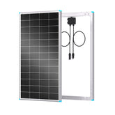 Renogy 200W panel front view shows a compact design ideal for limited RV rooftops.