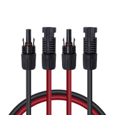 Renogy 5ft extension cable with male and female connectors for easy solar wiring