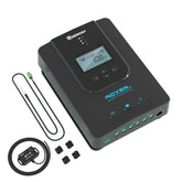 Renogy Rover 40A front view with Bluetooth display for reliable off-grid monitoring.