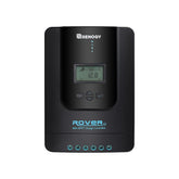 Renogy Rover 40A MPPT display provides real-time monitoring of voltage and current.