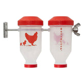 RentACoop chicken treat dispenser overview showing a complete enrichment toy for coops