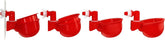 RentACoop DIY Waterer Kit for outdoor poultry, durable cups keep birds hydrated.