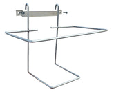 RentACoop wire bracket for 64oz drinker, securely mounts inside or outside for clean water access.