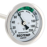 REOTEMP BP-F43 dial closeup for easy readouts in backyard composting