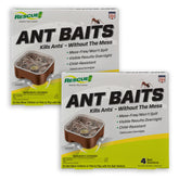 RESCUE! Ant Baits box front shows ready-to-use packaging for easy placement.