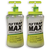 RESCUE! Fly Trap Max lid shown outdoors, highlighting secure sealing for outdoor use.