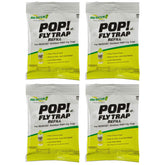 RESCUE! POP! Fly Trap Bait Refill outdoors four-pack attracts common flies.