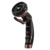 Restmo hose nozzle with front trigger for effortless one-handed control during watering