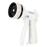 RESTMO garden hose nozzle front view shows durable metal body for outdoor tasks