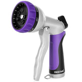 RESTMO garden hose nozzle with heavy-duty metal construction for durable watering tasks.