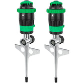 Restmo Gear Drive Sprinkler with metal spike base stabilizes outdoor watering.