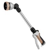 RESTMO metal watering wand with 16 inch reach and 180-degree head for easy reach