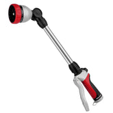 Restmo metal watering wand with 180 swivel head enables flexible reach for hard to reach plants.