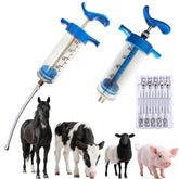 ReuVibk 50ml drenching syringe with clear measurements for precise dosing.