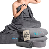 REVIIV sauna blanket insert towel kit wrap, snug fit for effortless cleanup after sessions
