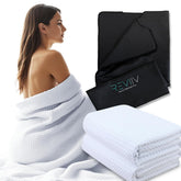 REVIIV sauna towel insert 70x30 fits most blankets and absorbs sweat efficiently.