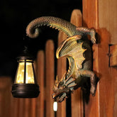 REYISO Solar Dragon Tree Hugger lantern glows to illuminate pathways