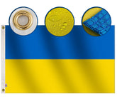 rhungift Ukraine flag double-sided 3x5ft shown outdoors with vibrant colors