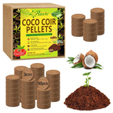 Riare coco coir pellet expands easily for seed starting.