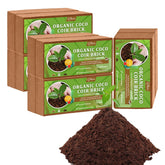 Riare coco coir brick pack expands into ready-to-use soil for seedlings.