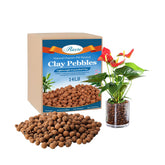 Riare Leca balls 4-16mm for hydroponics and superior drainage in indoor plant setups.