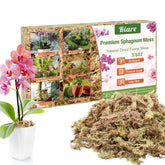 Riare 100 g sphagnum moss packaging showing natural long-fiber moss