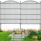 Richmen 10-panel garden fence demonstrates versatile yard containment for pets.