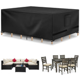 Richwon patio cover rectangle waterproof 90x64x28 protects furniture from rain