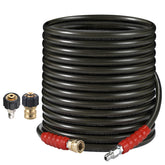 RIDGE WASHER 50 ft hose in use for long-range cleaning