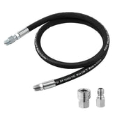 RIDGE WASHER braided steel 4ft hose for durable high-pressure use