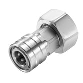 RIDGE WASHER adapter close-up showing 3/4 GHT to 1/4 quick-connect for versatile cleaning