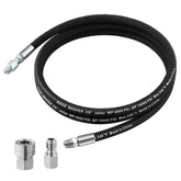 RIDGE WASHER whip hose swivel end for easier, tangle-free washing